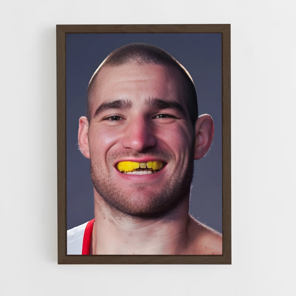 Poster Le Guerrier Au Anneau Jaune – affiche MMA (vue 5)